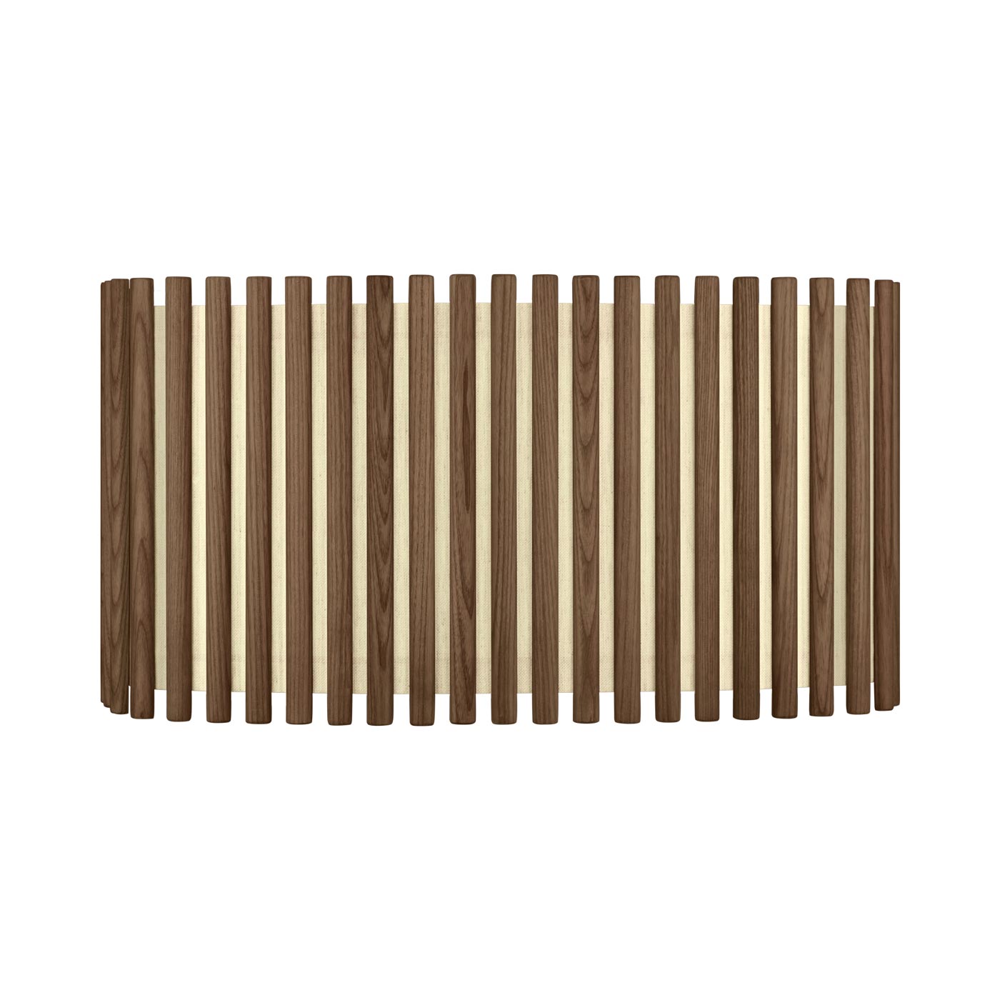 Komorebi Rectangular Lamp Shade in Dark Oak (19.9-Inch).