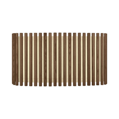 Komorebi Rectangular Lamp Shade in Dark Oak (19.9-Inch).
