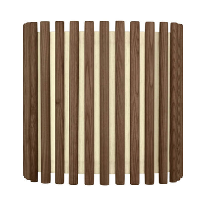 Komorebi Square Lamp Shade in Dark Oak (11-Inch).
