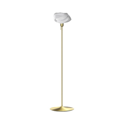 Ribbon Floor Lamp in Brushed Brass (62.6-Inch).
