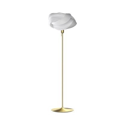 Ribbon Floor Lamp in Brushed Brass (66-Inch).