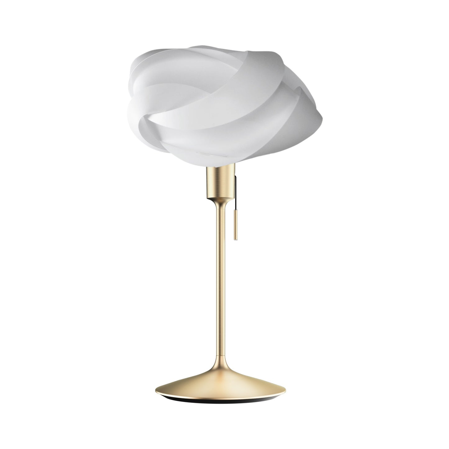 Ribbon Table Lamp in Brushed Brass (24-Inch).