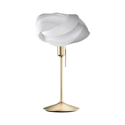 Ribbon Table Lamp in Brushed Brass (24-Inch).