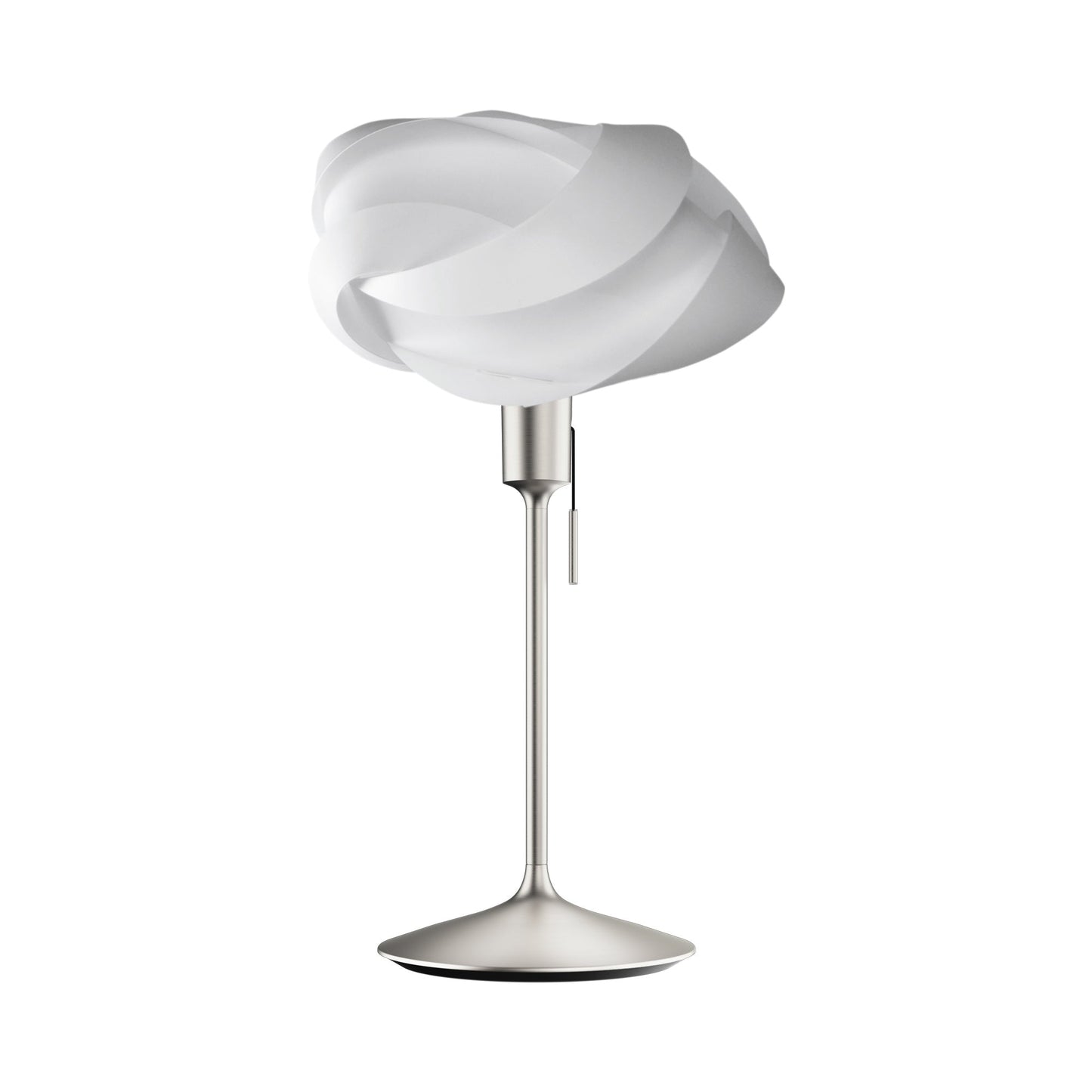 Ribbon Table Lamp in Brushed Steel (24-Inch).