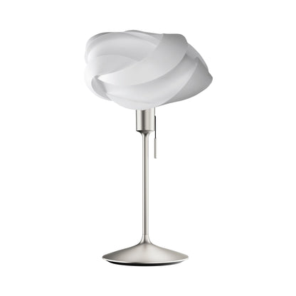 Ribbon Table Lamp in Brushed Steel (24-Inch).