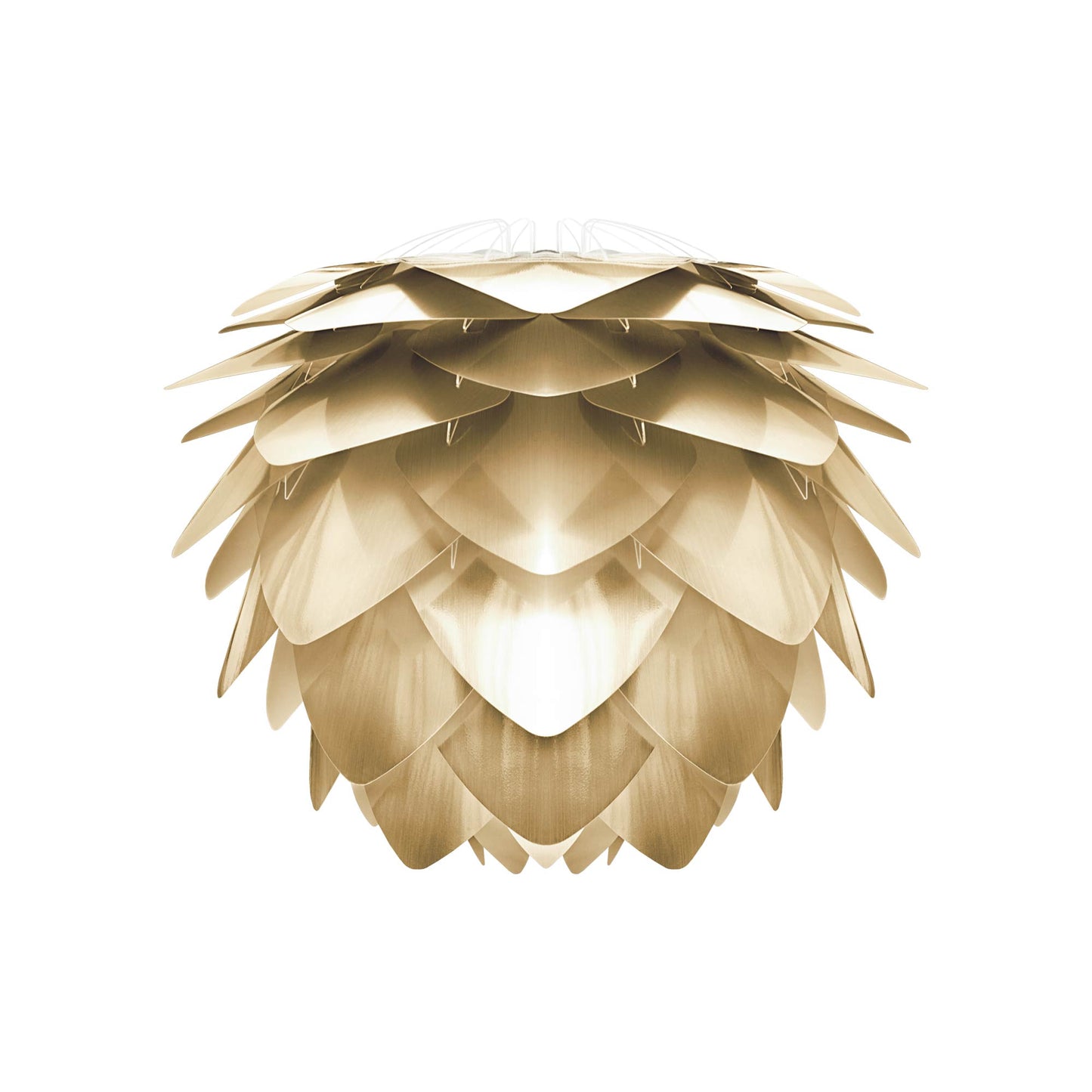 Silvia Lamp Shade in Brushed Brass (12.6-Inch).