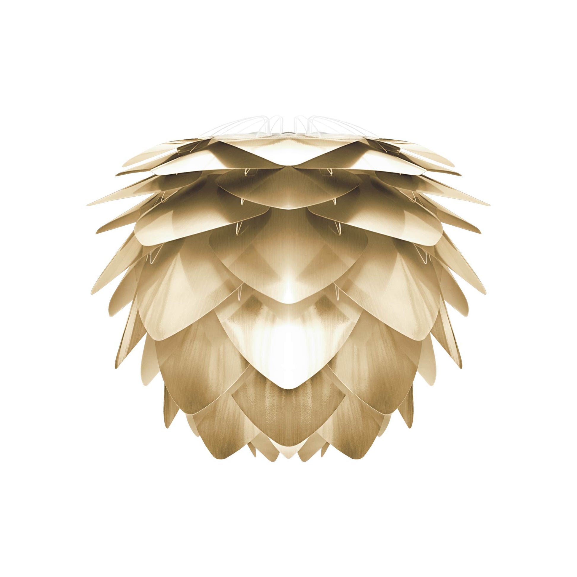 Silvia Lamp Shade in Brushed Brass (12.6-Inch).