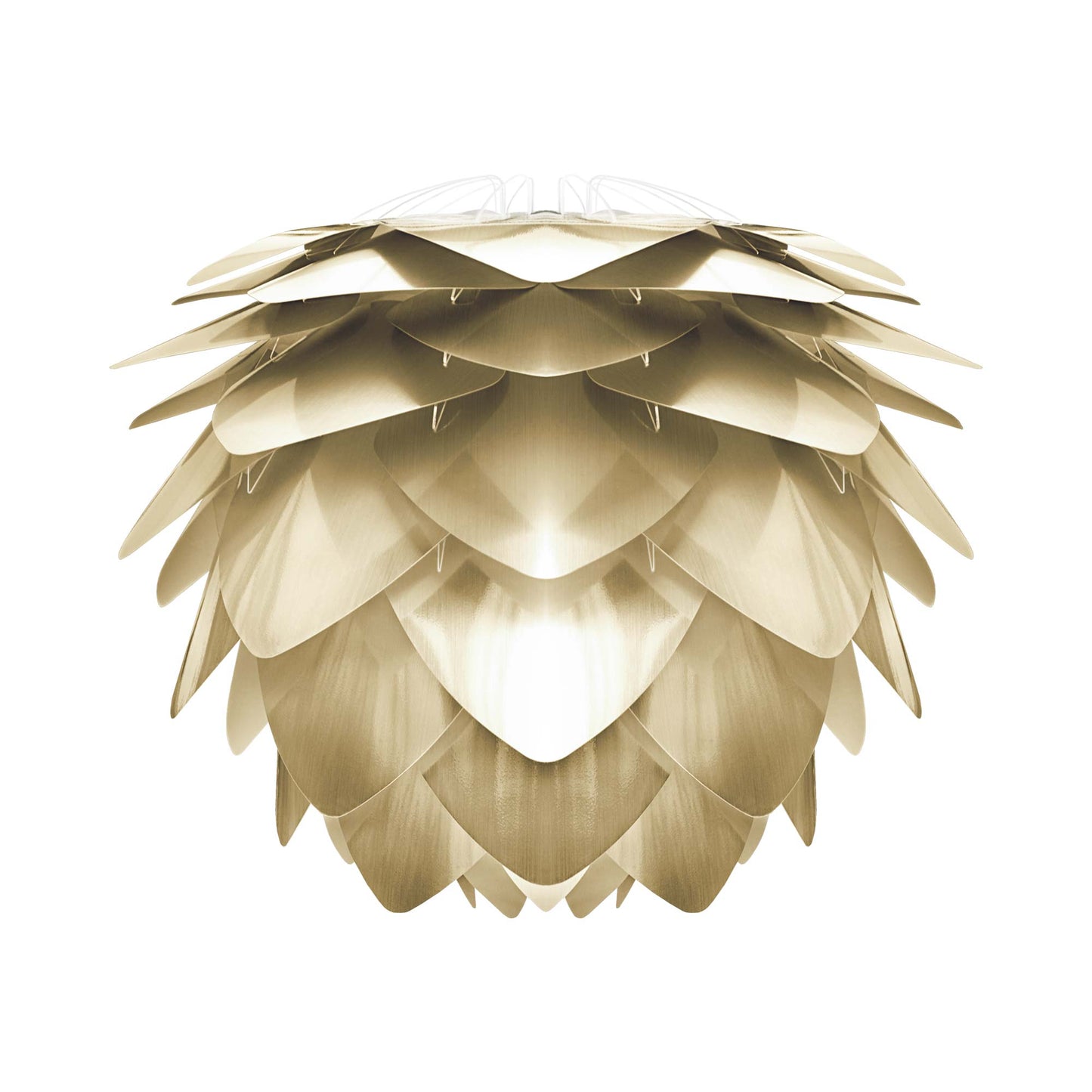 Silvia Lamp Shade in Brushed Brass (19.7-Inch).