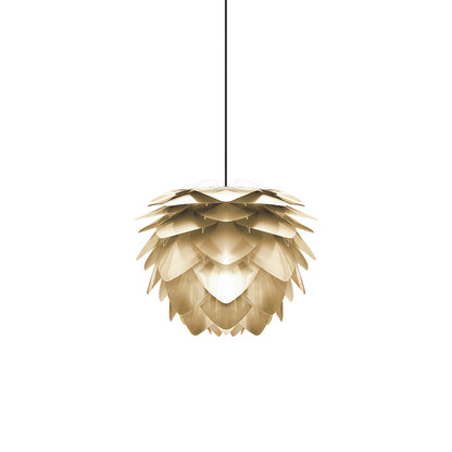Silvia Pendant Light in Brushed Brass/Black (12.6-Inch).