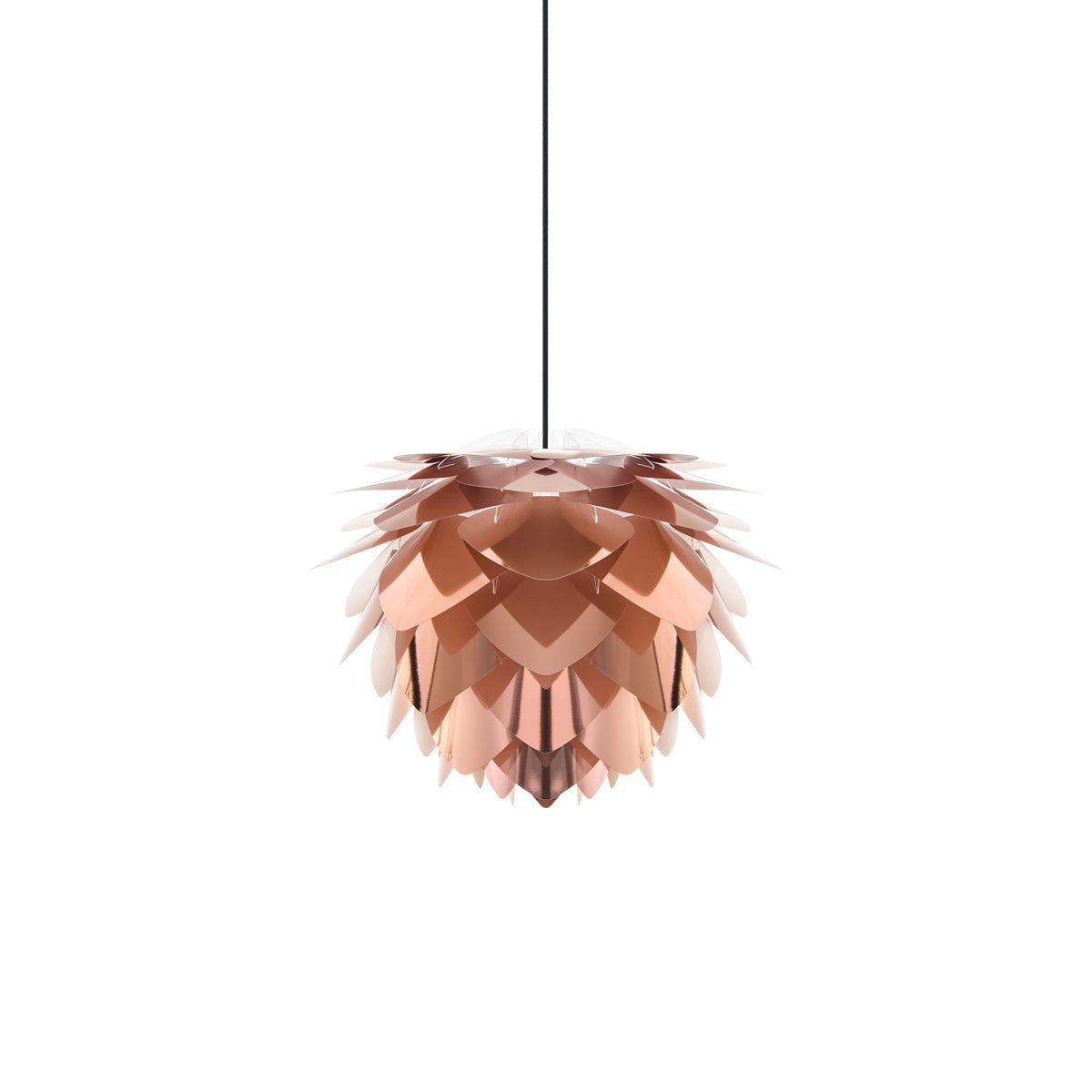 Silvia Pendant Light in Copper/Black (12.6-Inch).