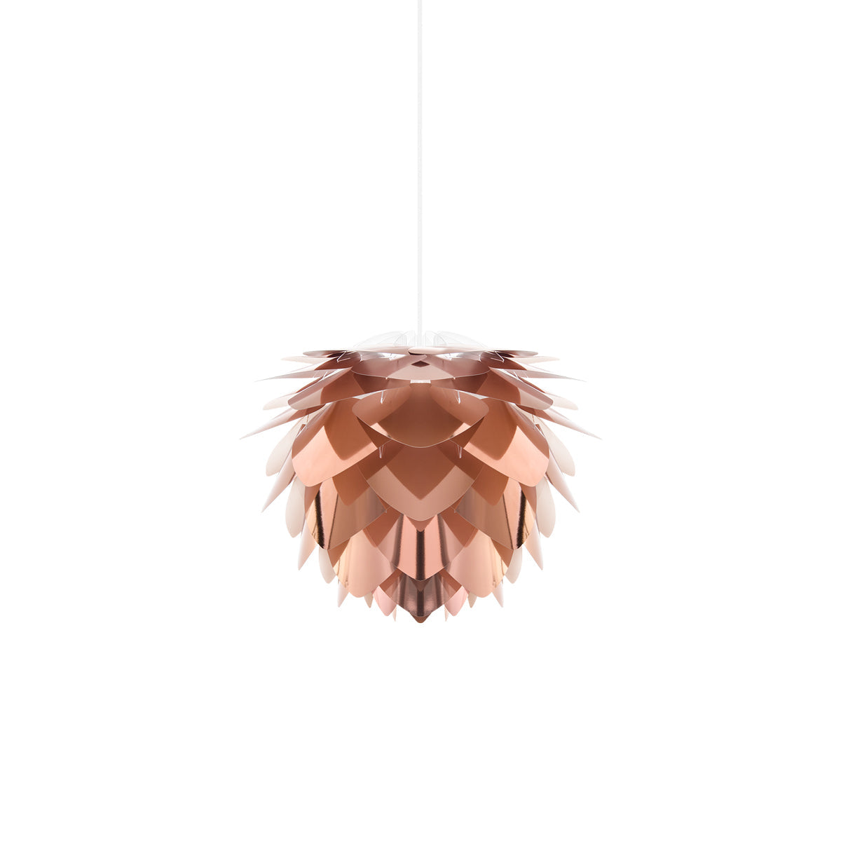 Silvia Pendant Light in Copper/White (12.6-Inch).