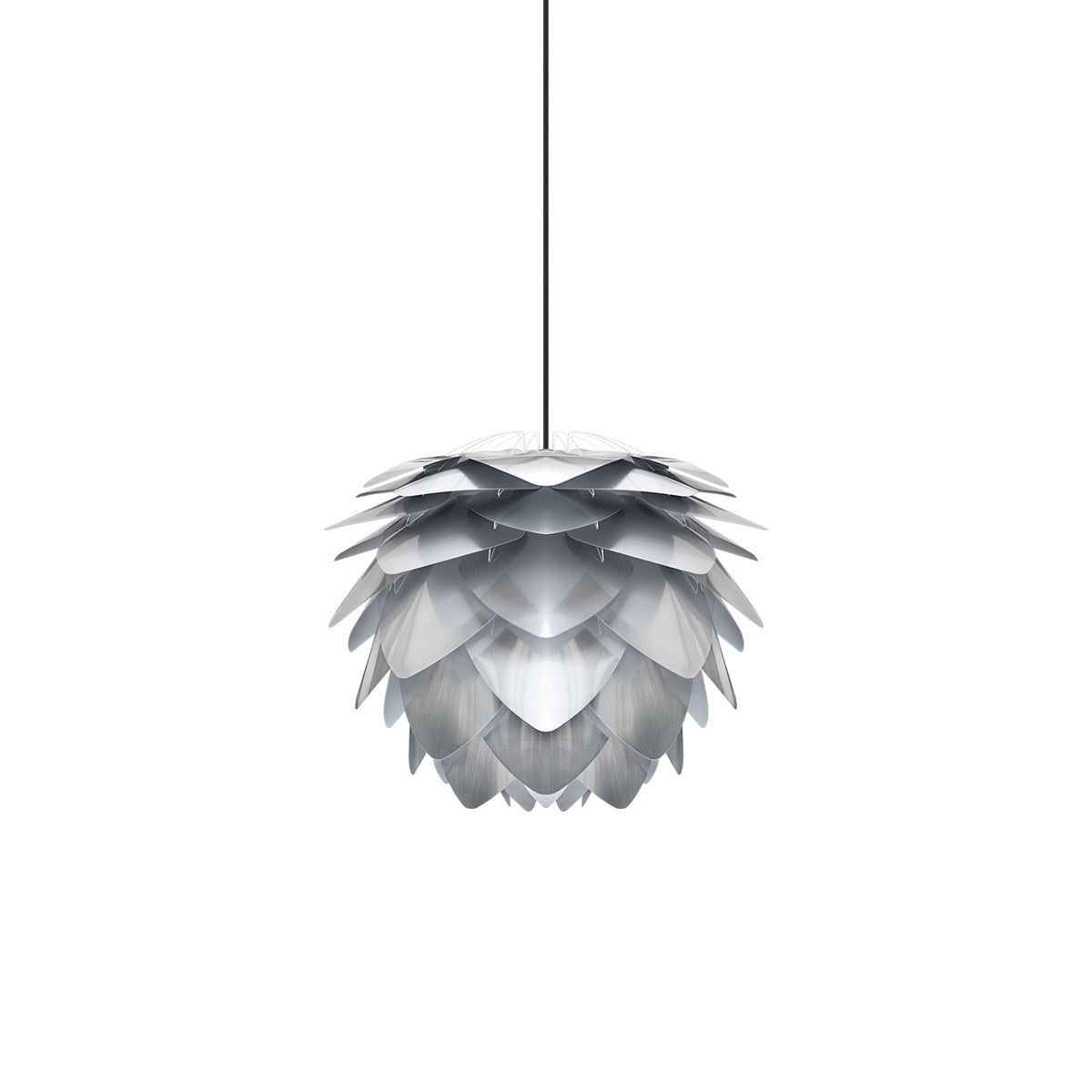 Silvia Pendant Light in Steel/Black (12.6-Inch).