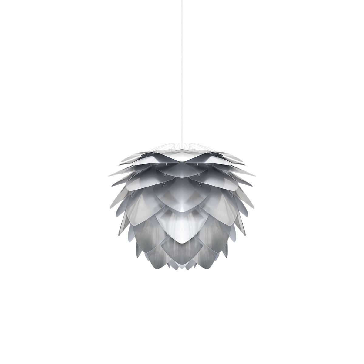 Silvia Pendant Light in Steel/White (12.6-Inch).