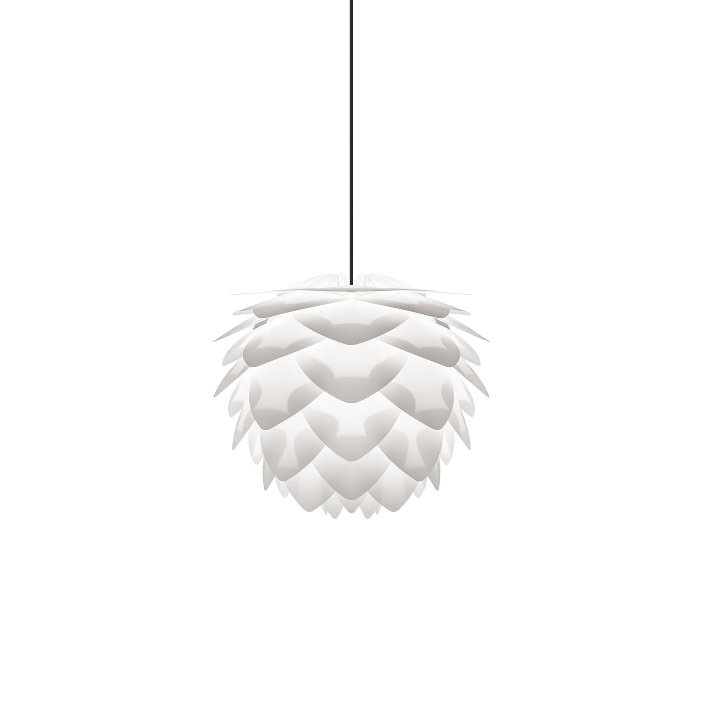 Silvia Pendant Light in White/Black (12.6-Inch).