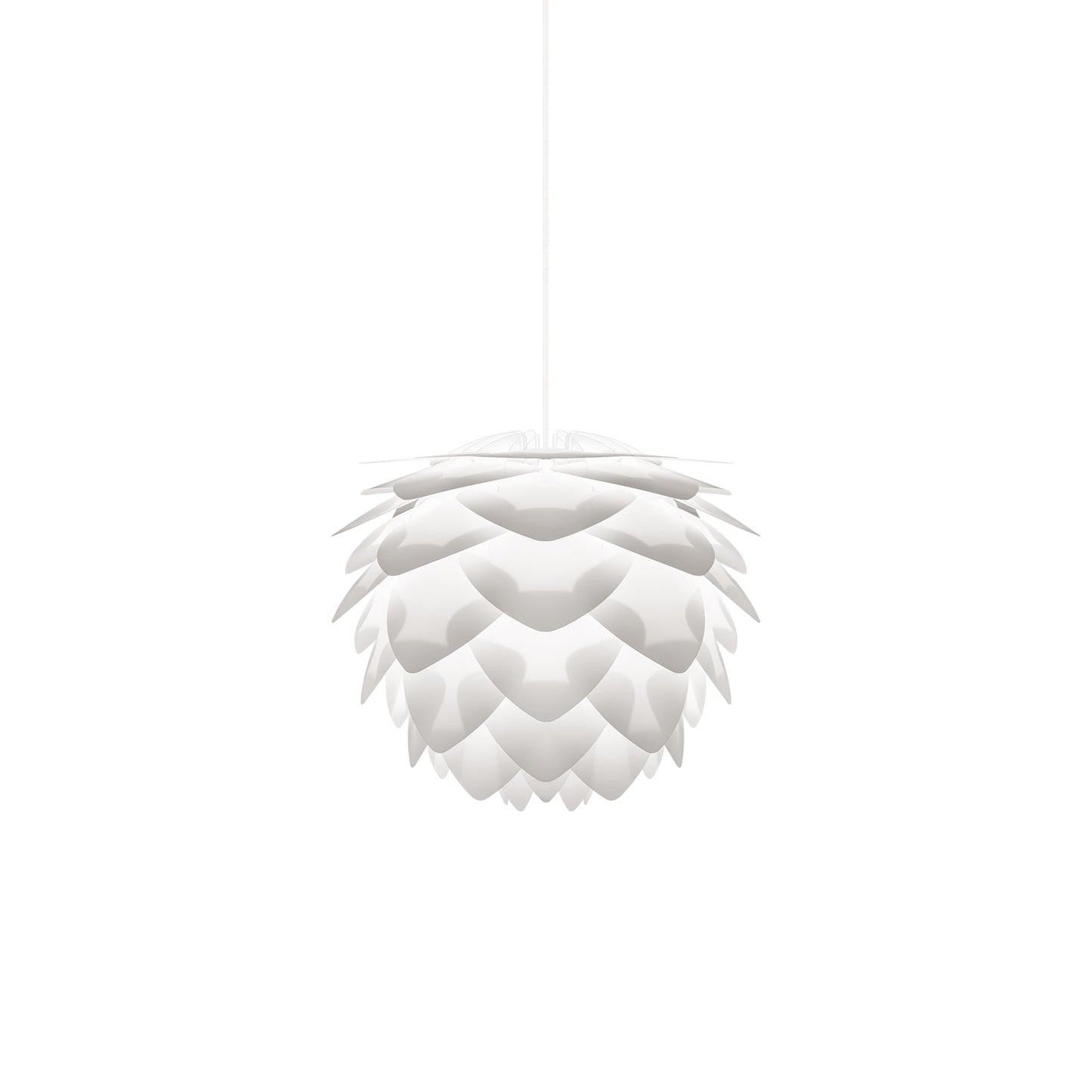 Silvia Pendant Light in White/White (12.6-Inch).