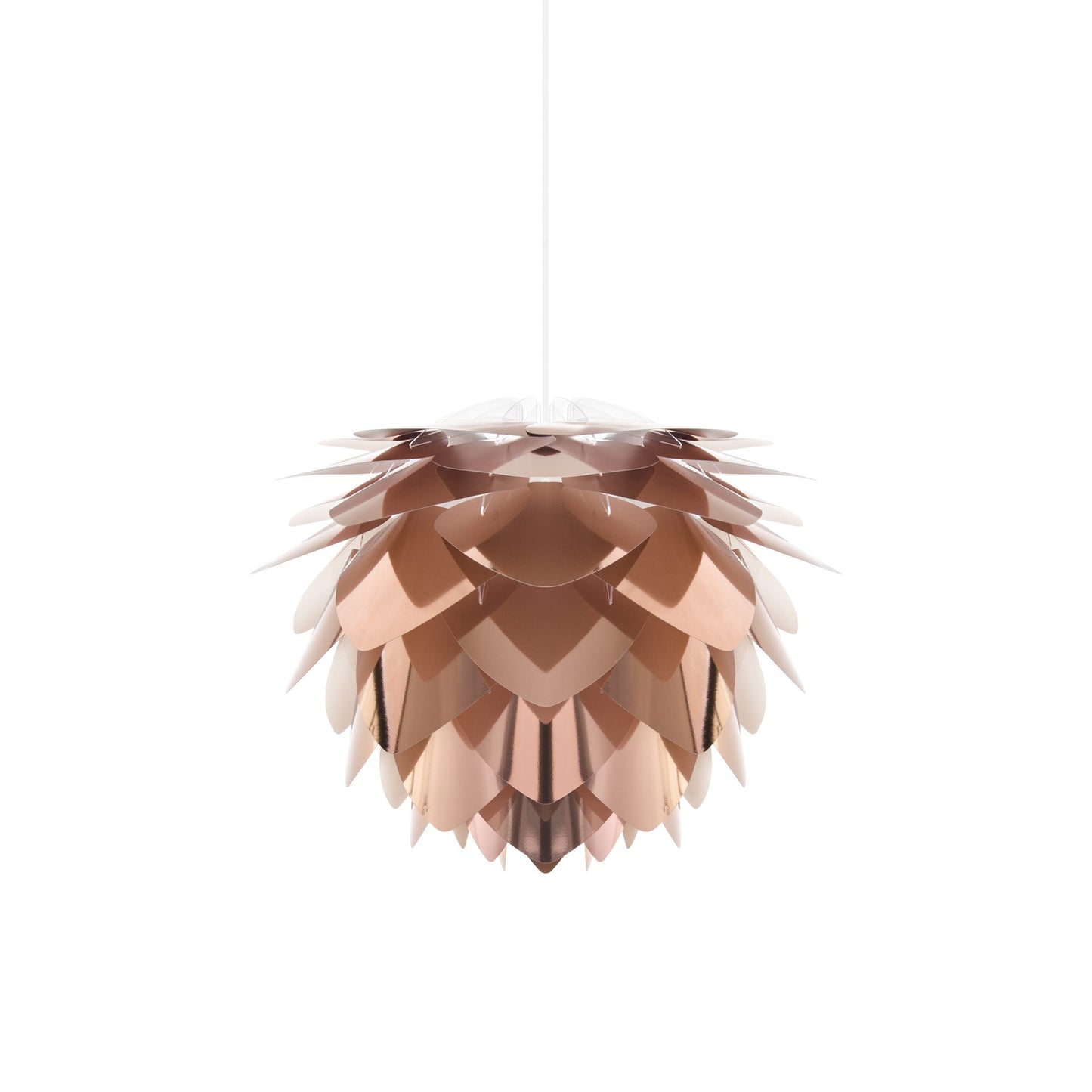 Silvia Pendant Light in Copper/White (19.7-Inch).
