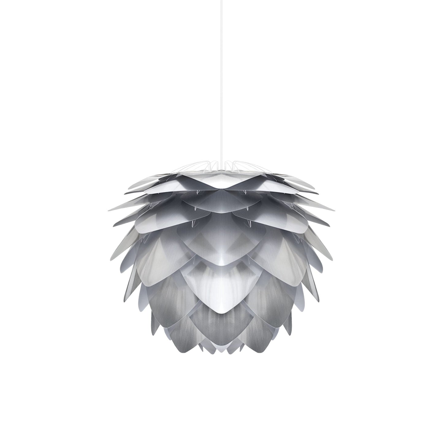 Silvia Pendant Light in Steel/White (19.7-Inch).