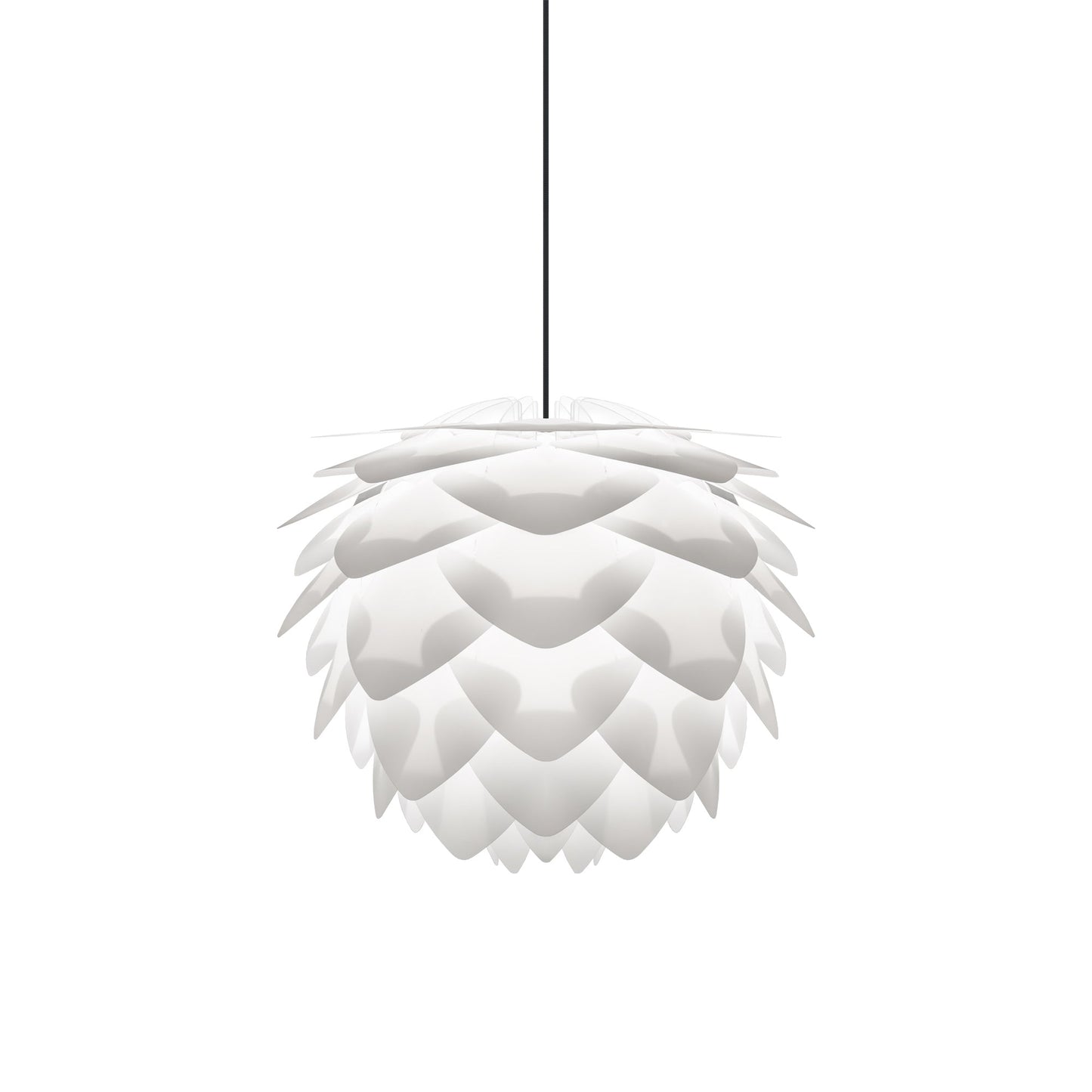 Silvia Pendant Light in White/Black (19.7-Inch).