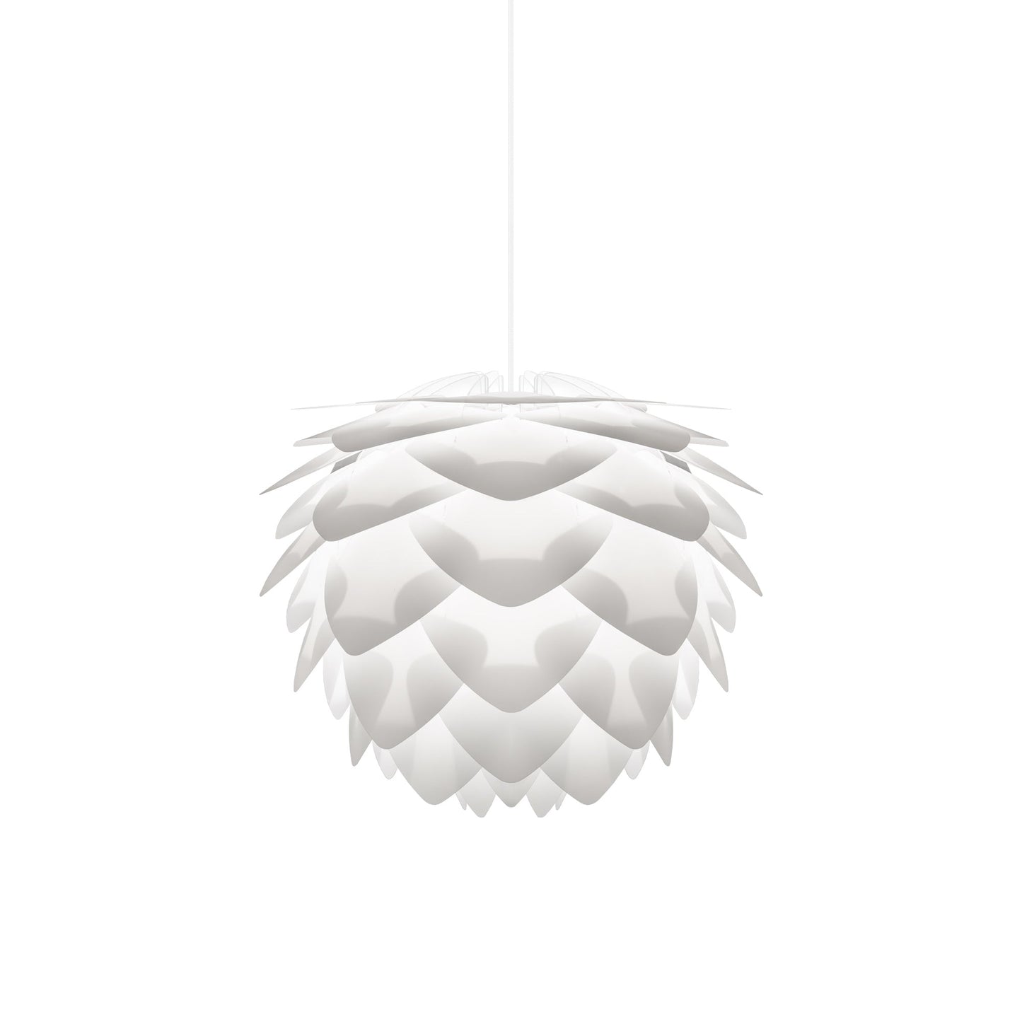 Silvia Pendant Light in White/White (19.7-Inch).