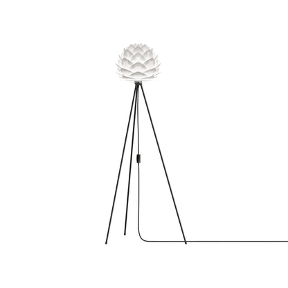 Silvia Tripod Floor Lamp in Black/White (53-Inch).