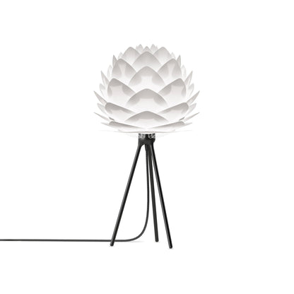 Silvia Tripod Table Lamp in Black/White (19-Inch).