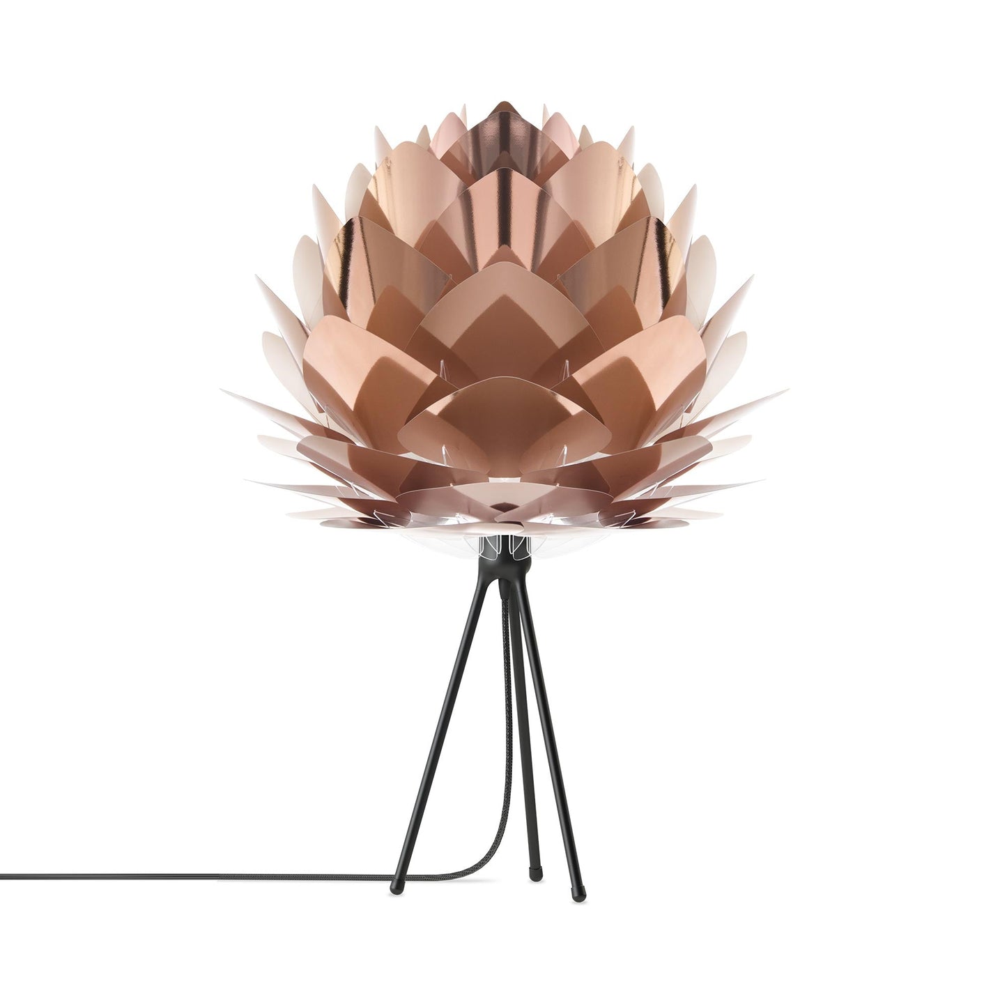 Silvia Tripod Table Lamp in Black/Copper (24-Inch).