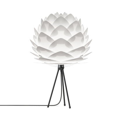 Silvia Tripod Table Lamp in Black/White (24-Inch).