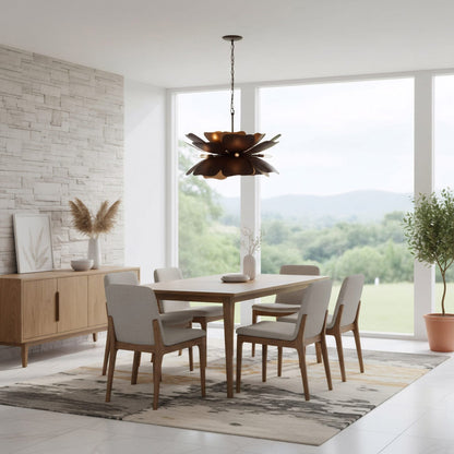 Botanic Panic Pendant Light in dining room.