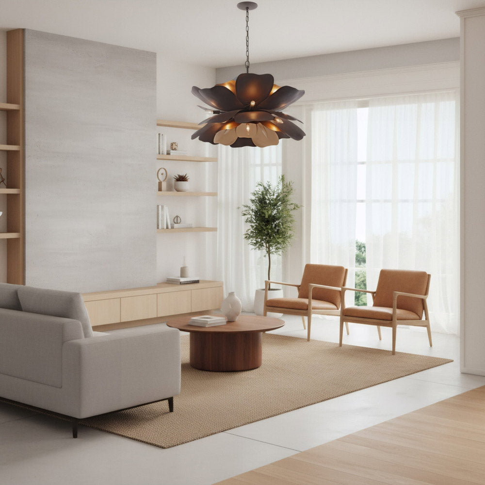 Botanic Panic Pendant Light in living room.