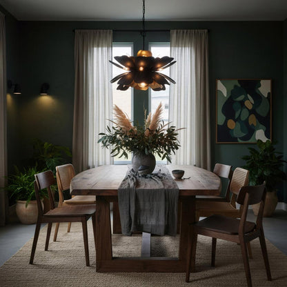 Botanic Panic Pendant Light in dining room.