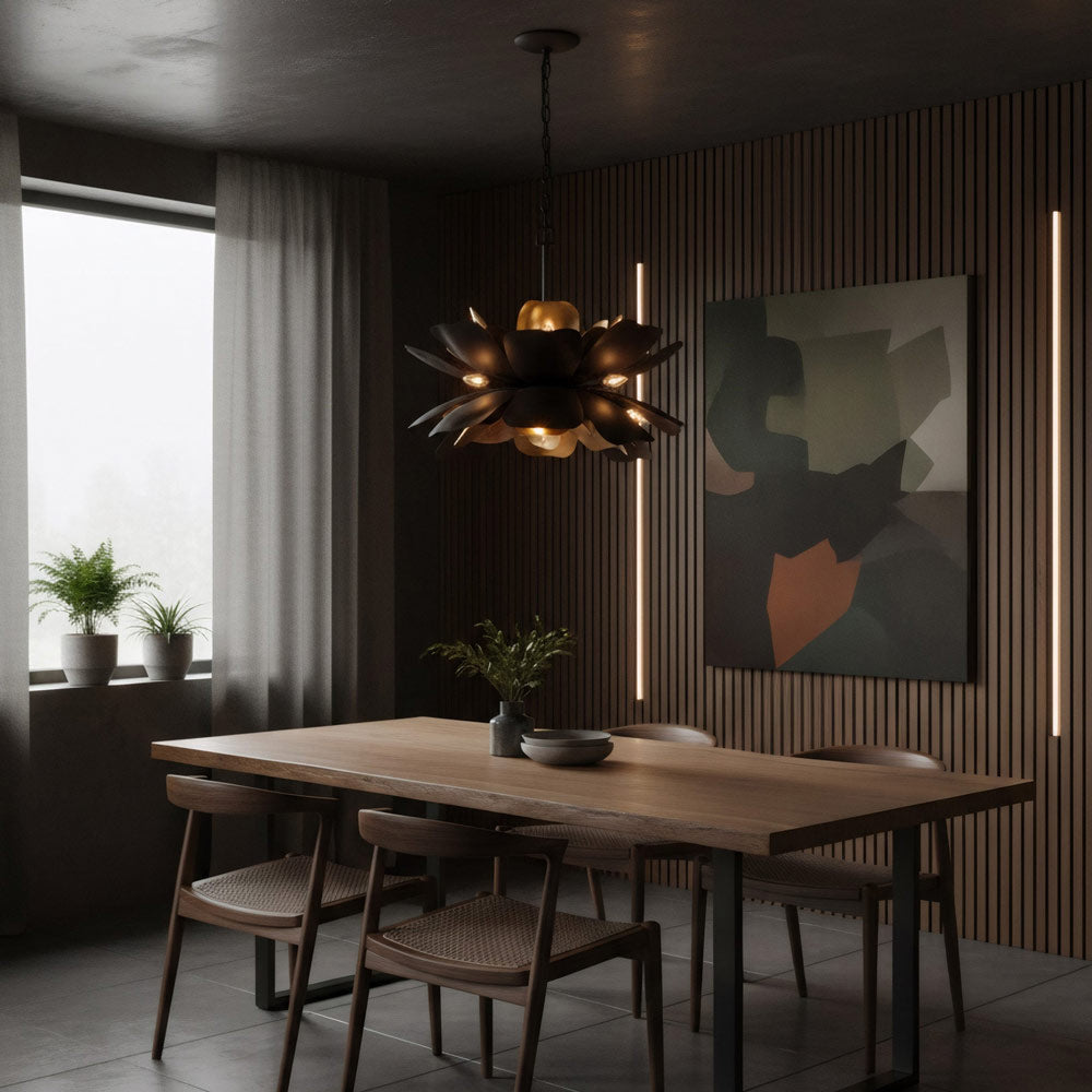 Botanic Panic Pendant Light in dining room.