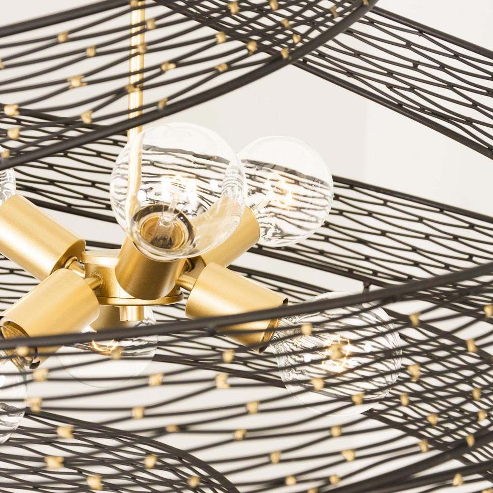 Flow Twist Pendant Light in Detail.