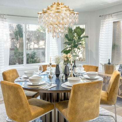 Kalani Chandelier in dining room.