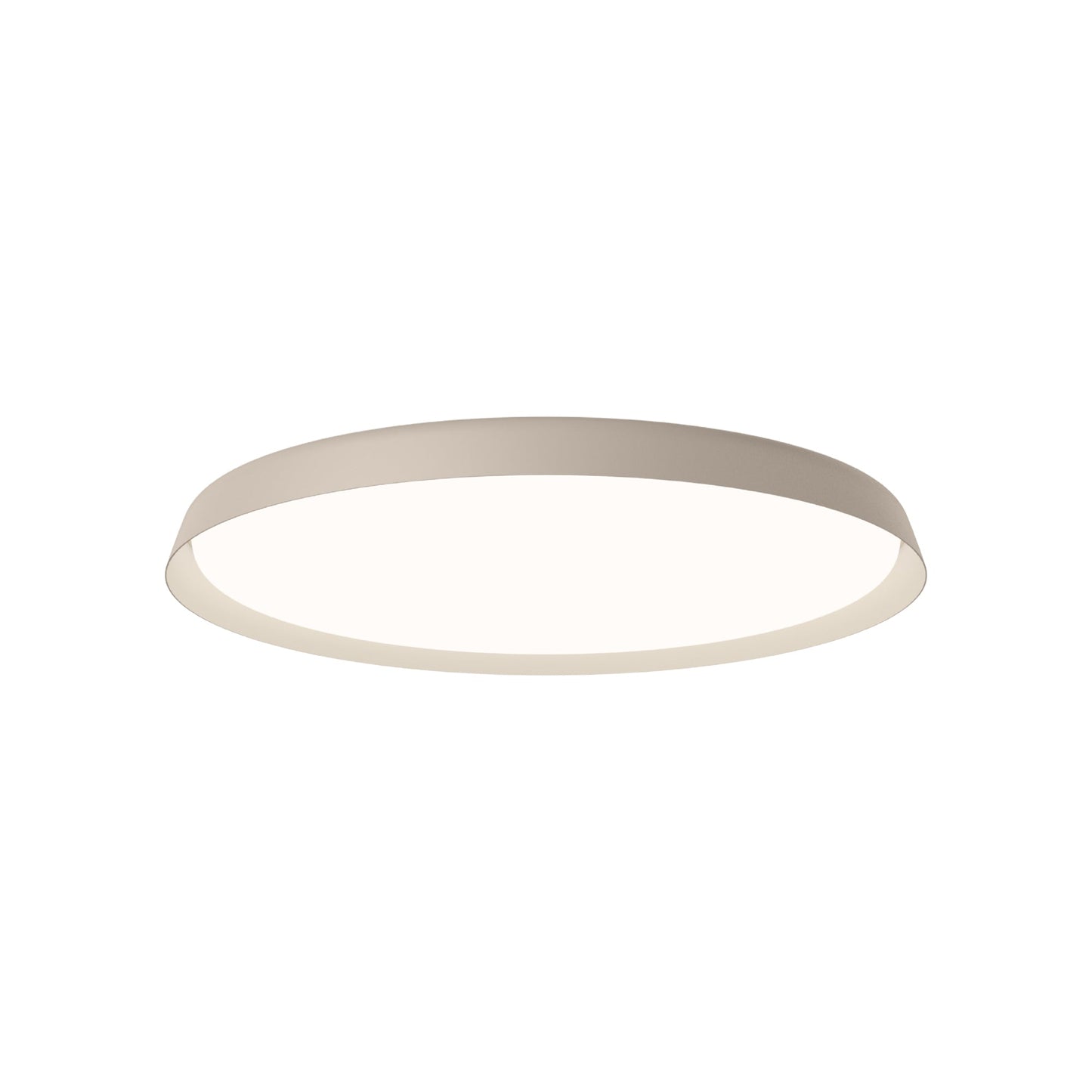 Bigger Flat LED Flush Mount Ceiling Light in Beige M1 (31.5-Inch).