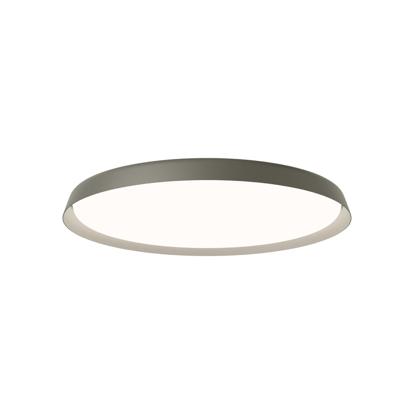 Bigger Flat LED Flush Mount Ceiling Light in Green (31.5-Inch).