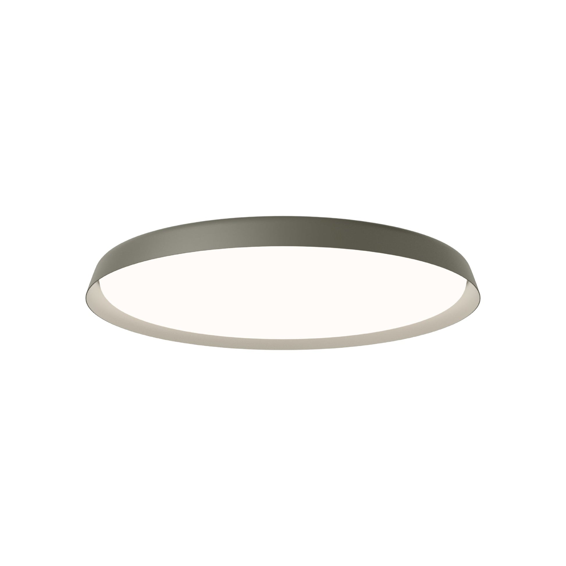 Bigger Flat LED Flush Mount Ceiling Light in Green (31.5-Inch).