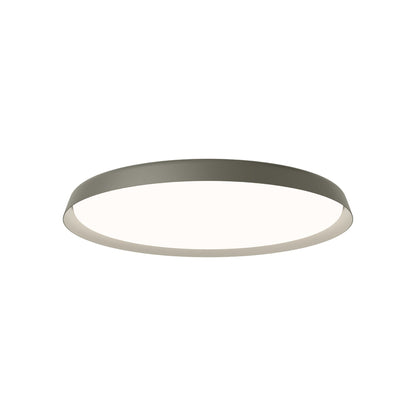 Bigger Flat LED Flush Mount Ceiling Light in Green (31.5-Inch).