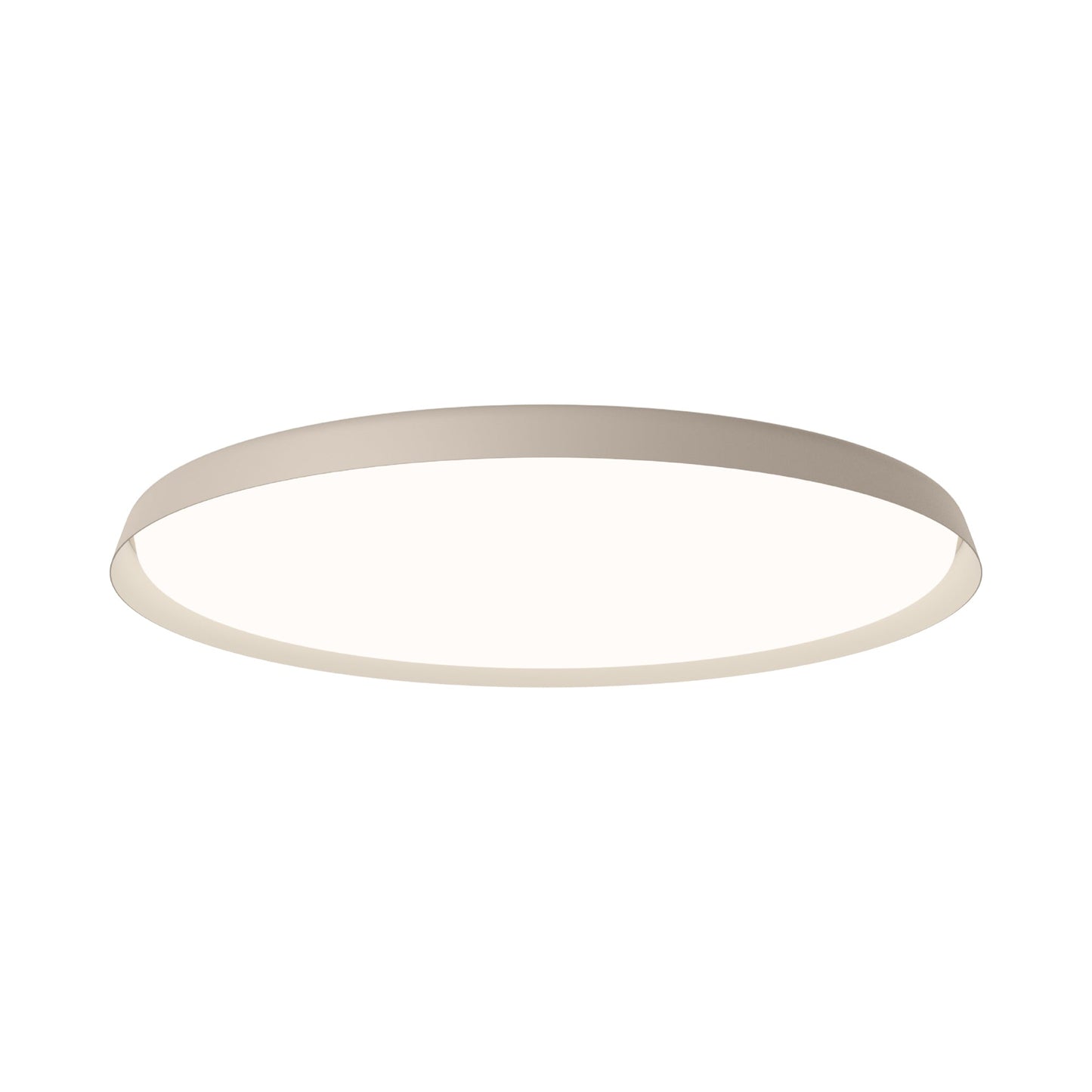 Bigger Flat LED Flush Mount Ceiling Light in Beige M1 (40.5-Inch).