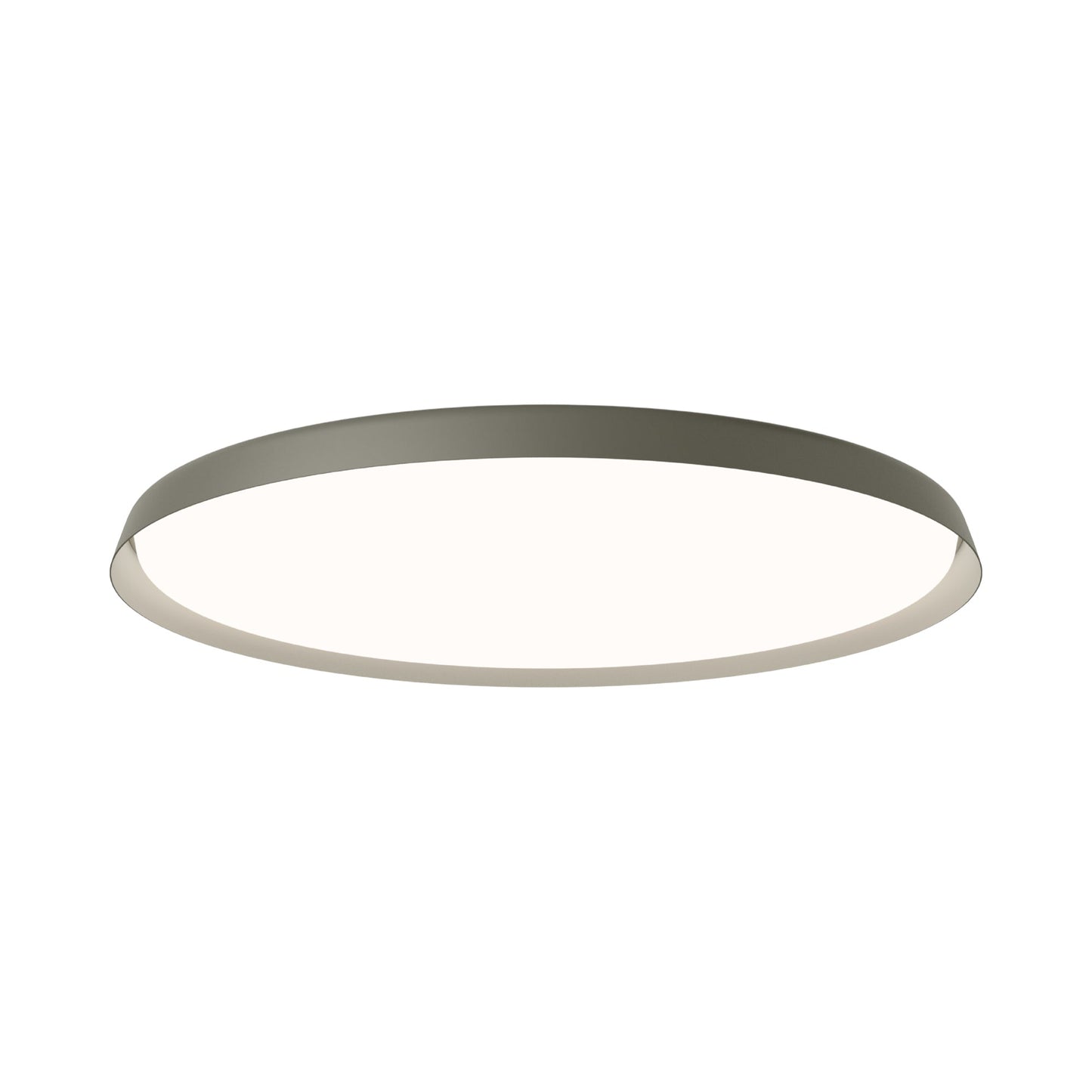 Bigger Flat LED Flush Mount Ceiling Light in Green (40.5-Inch).