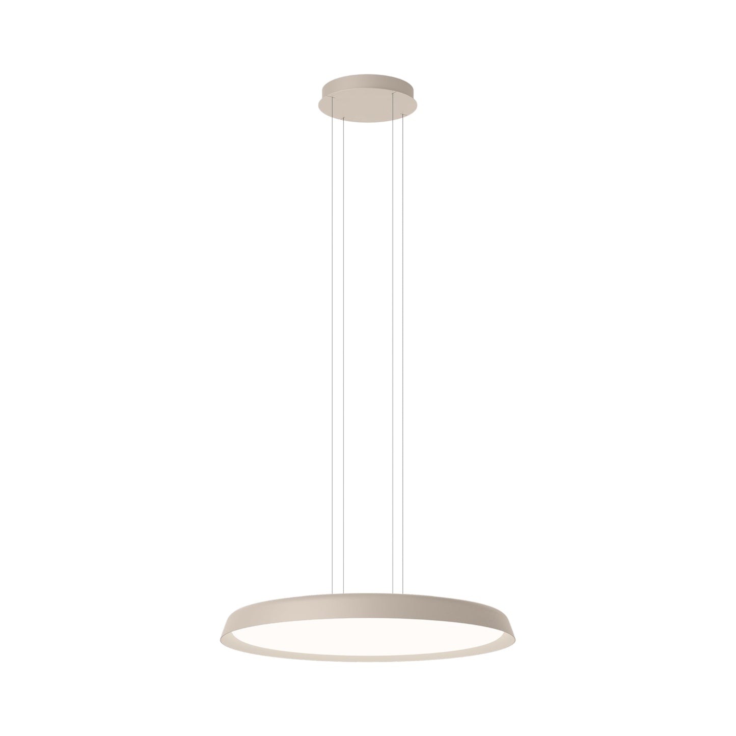 Bigger Flat LED Pendant Light in Beige M1 (31.5-Inch).
