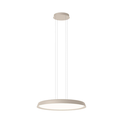 Bigger Flat LED Pendant Light in Beige M1 (31.5-Inch).