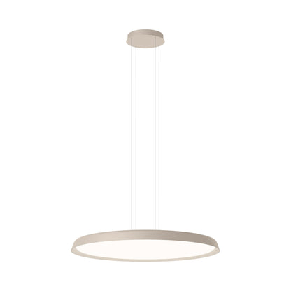 Bigger Flat LED Pendant Light in Beige M1 (40.5-Inch).