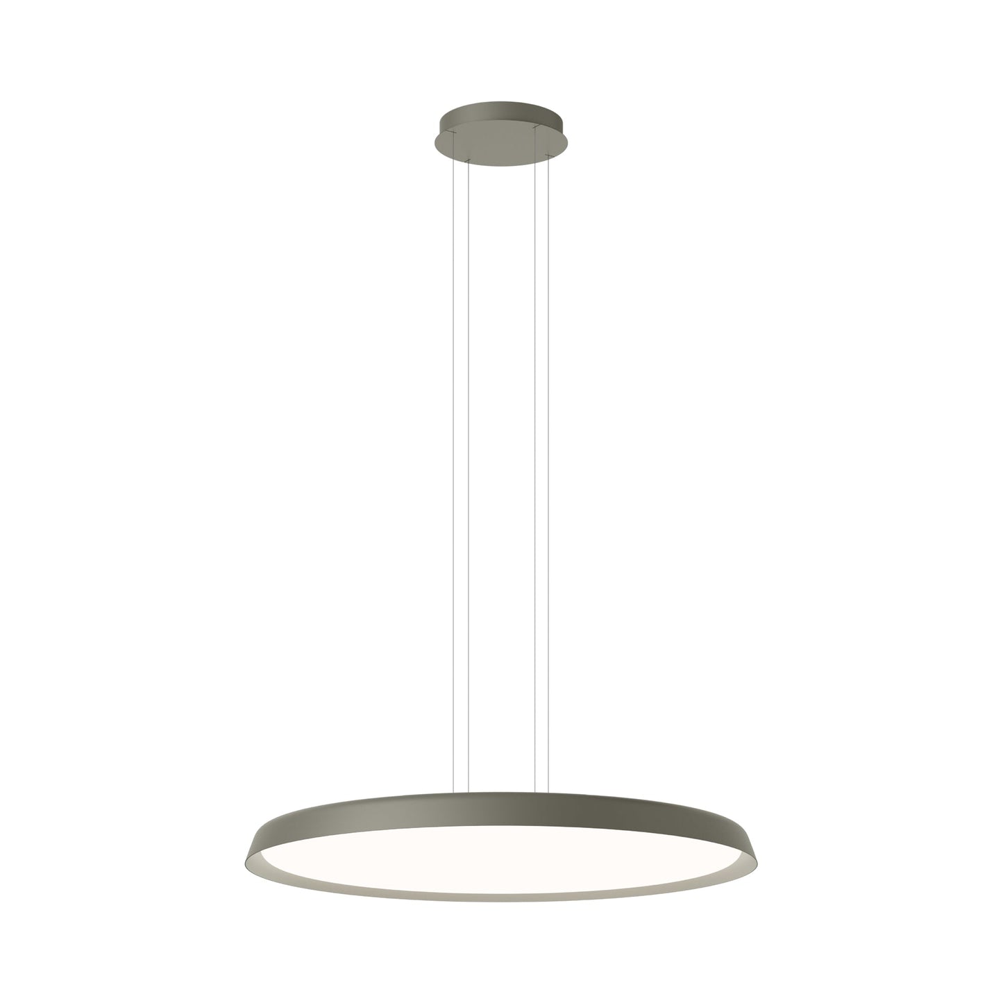 Bigger Flat LED Pendant Light in Green (40.5-Inch).