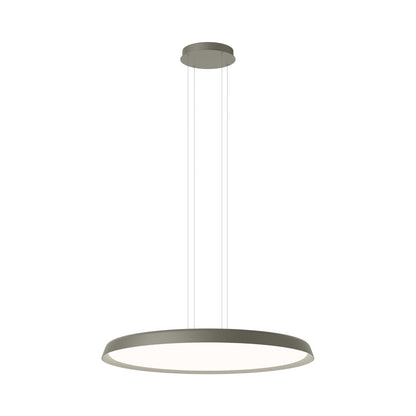 Bigger Flat LED Pendant Light in Green (40.5-Inch).