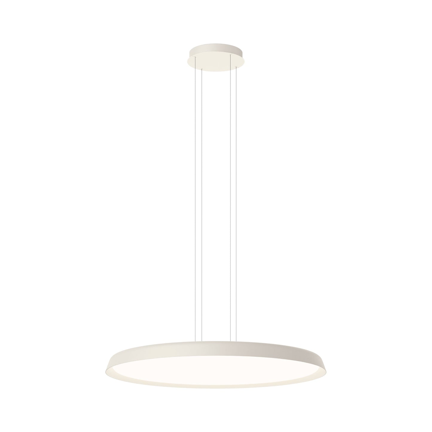 Bigger Flat LED Pendant Light in Warm White (40.5-Inch).