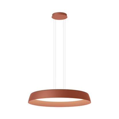 Bigger LED Pendant Light in Terra Red (42.5-Inch).