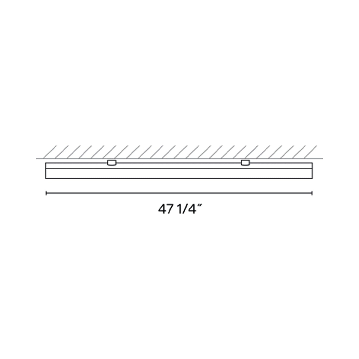 Bind Ceiling Track - line drawing.