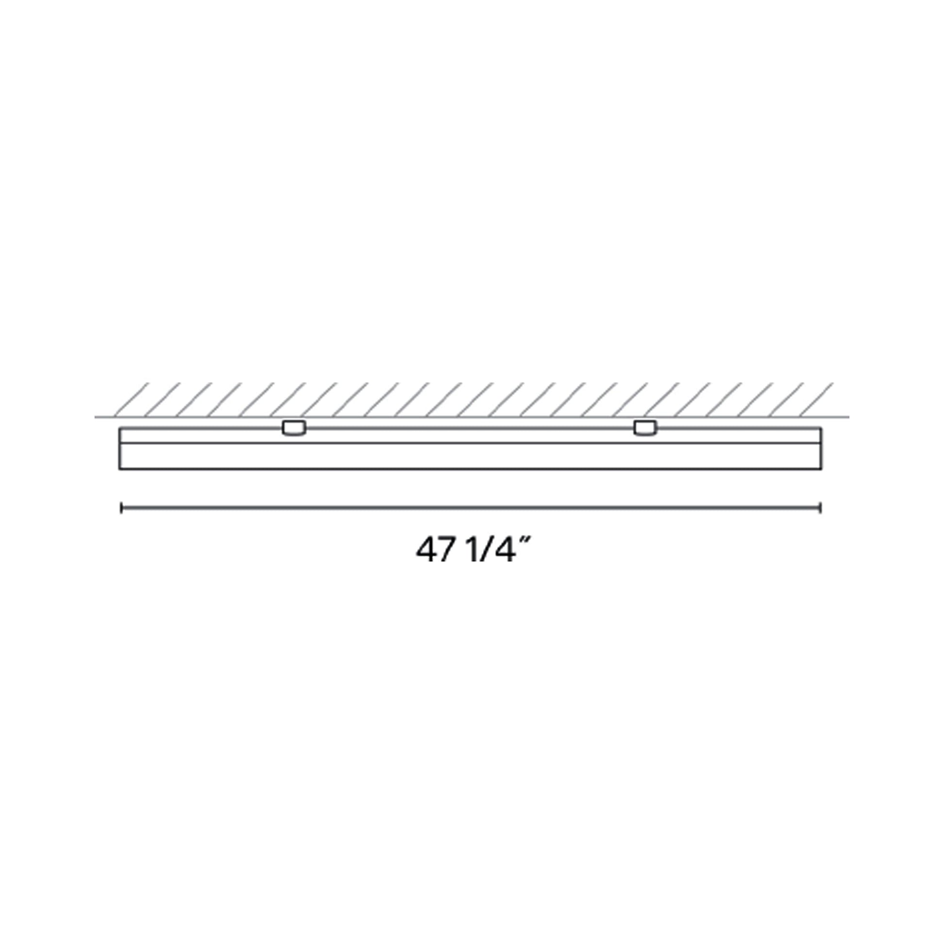 Bind Ceiling Track - line drawing.
