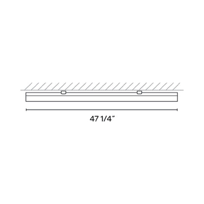 Bind Ceiling Track - line drawing.