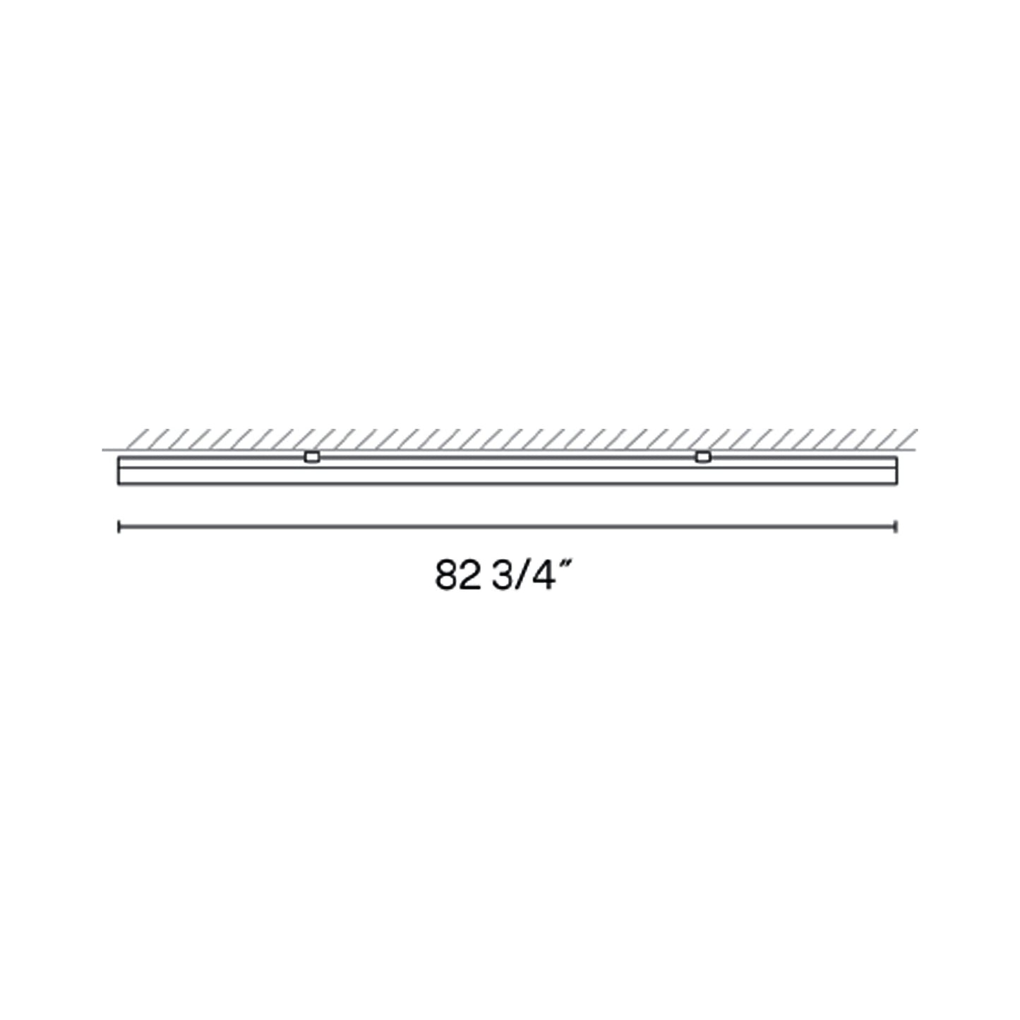 Bind Ceiling Track - line drawing.